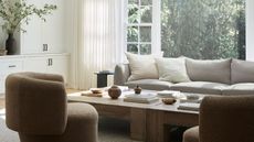 Neutral living room with calming colors