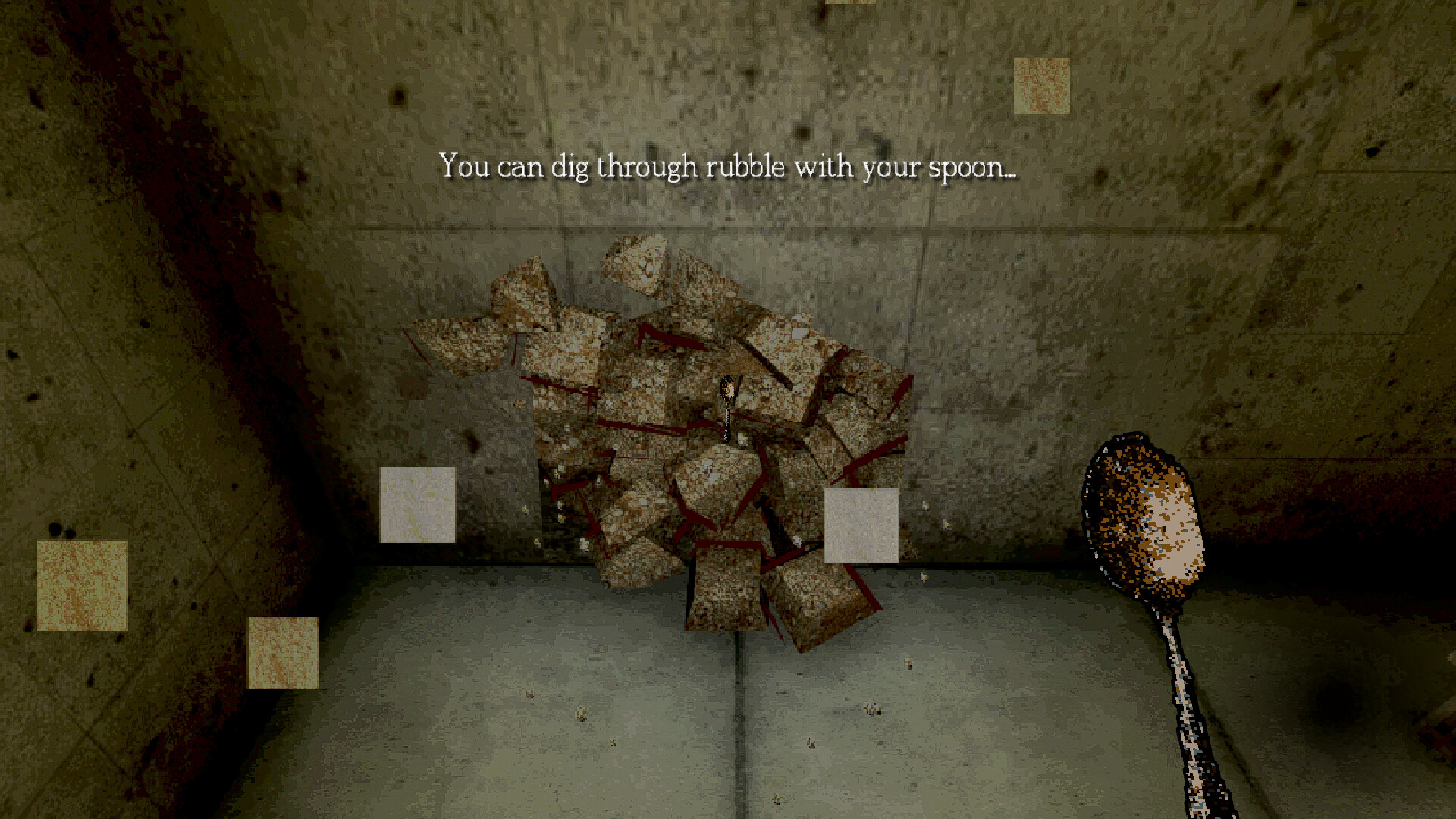 A screenshot of the upcoming horror game, The Well is Not Empty