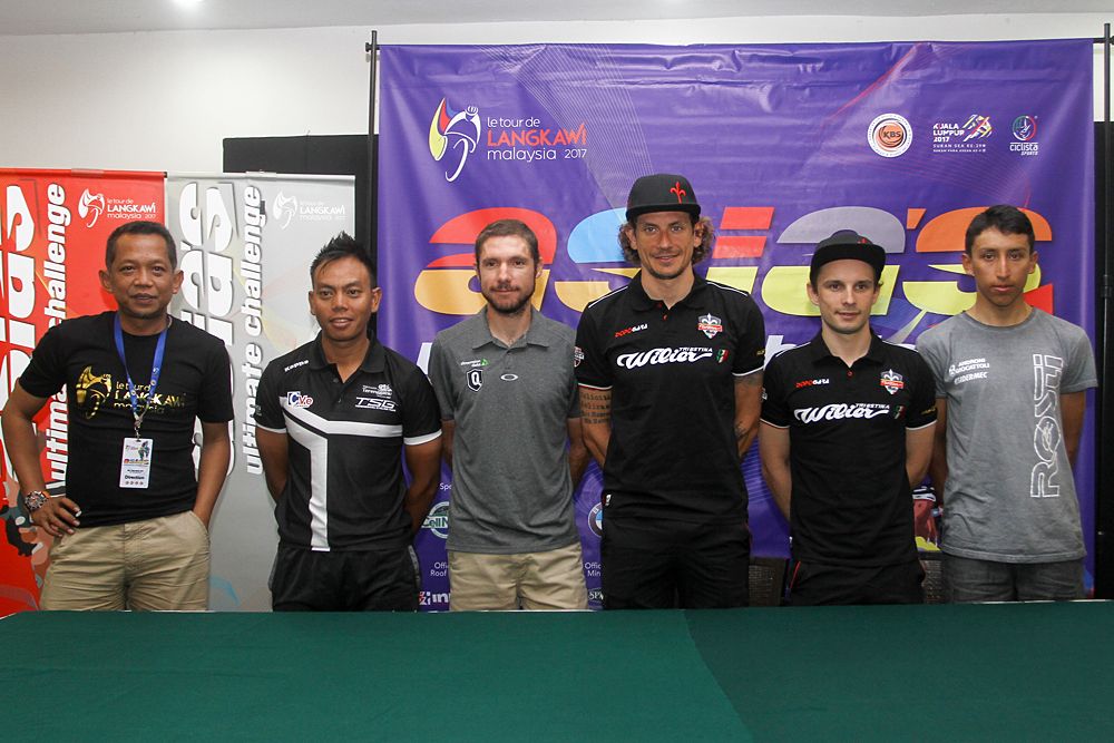 Riders attend the Tour de Langkawi presentation