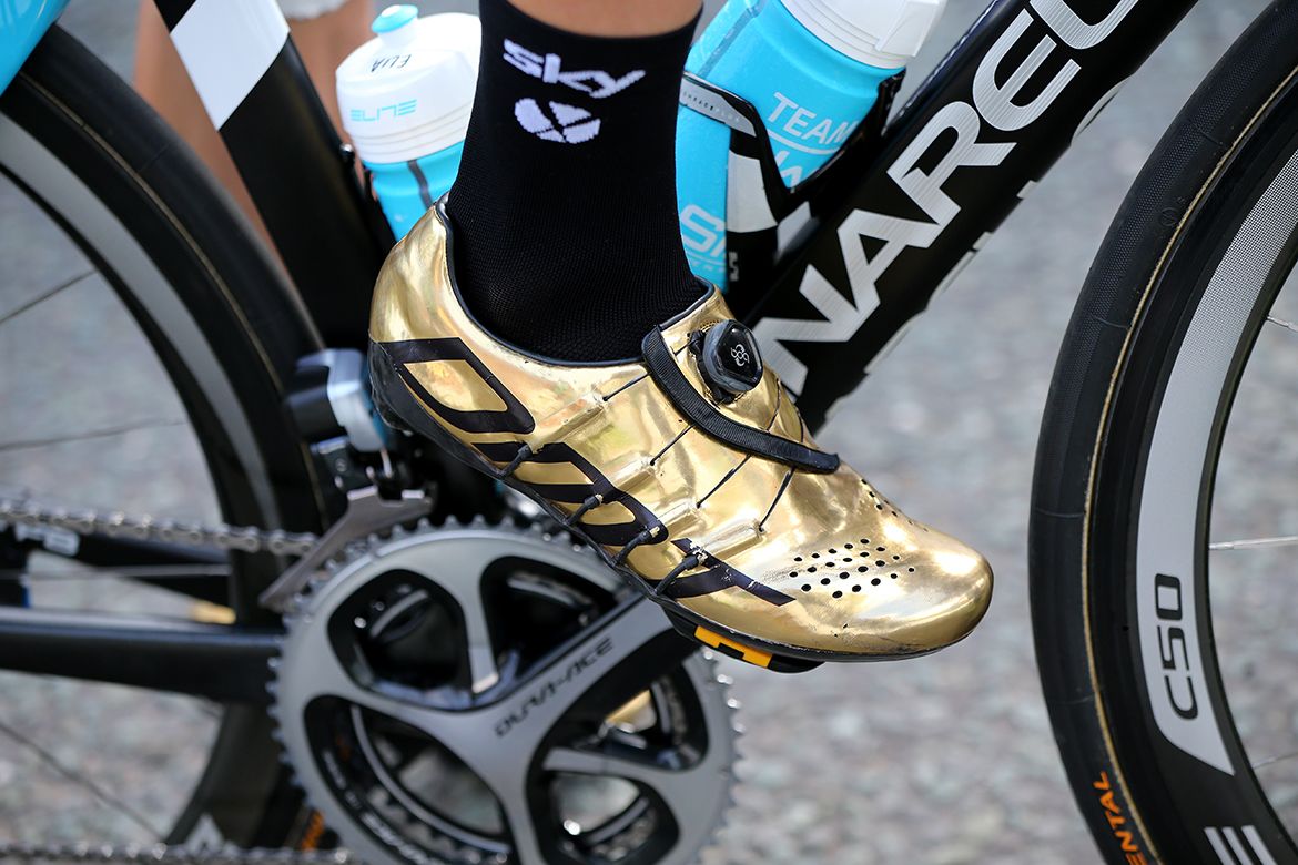 Elia Viviani's gold medal shoes