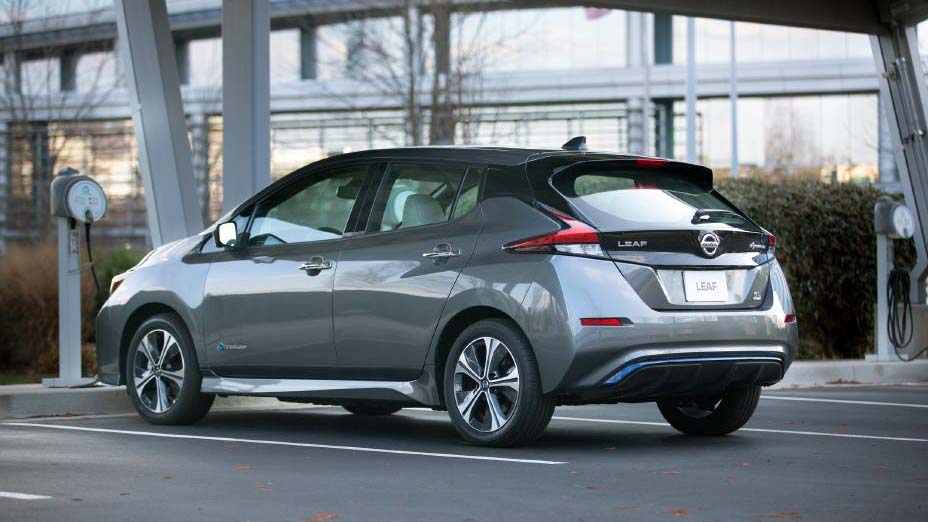 2022 Nissan Leaf parked in lot