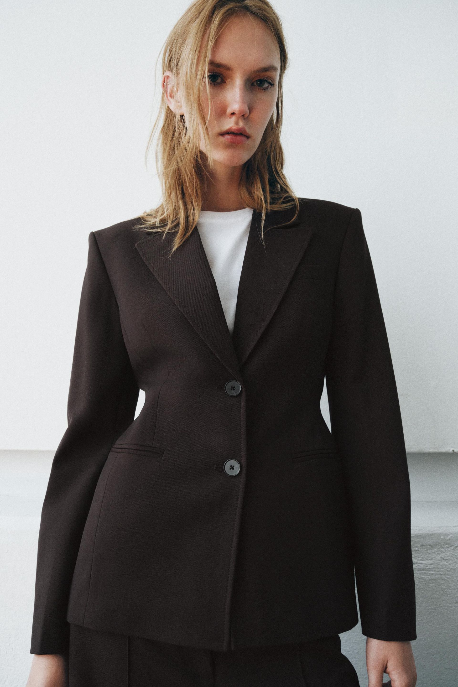Zw Collection Fitted Blazer