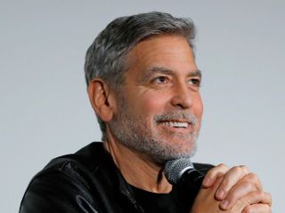 George Clooney during a panel conversation