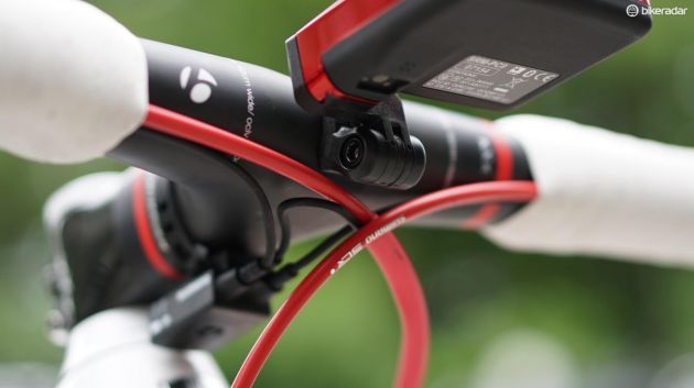 Bontrager's Blender mount can be set up for SRM or Garmin mounts