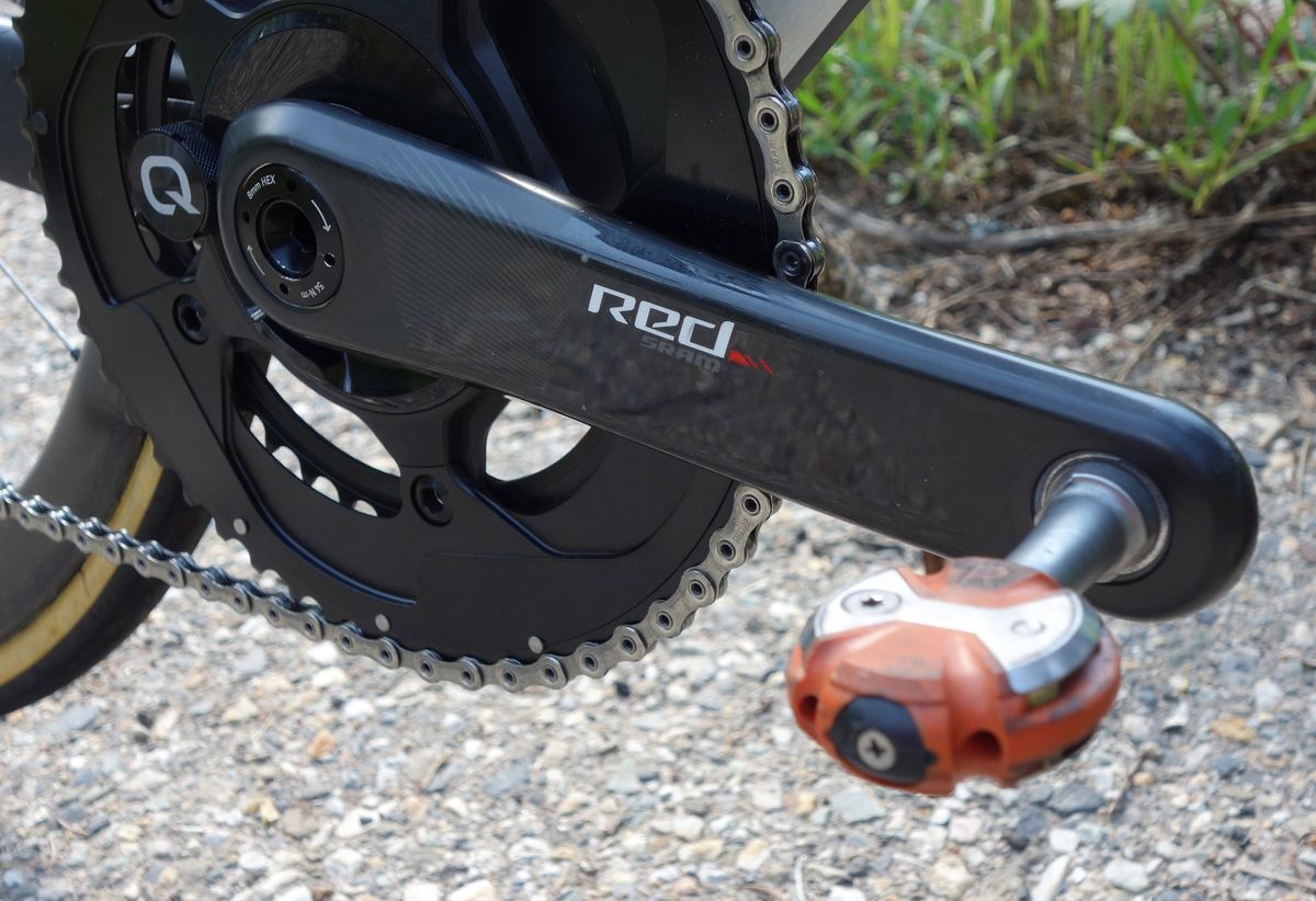 Being an uphill time trial, Kuss stayed with his standard Speedplay Zero pedals rather than switching to the single-sided Zero Aero he uses on flatter time trials.