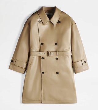 Trench Coat in Leather