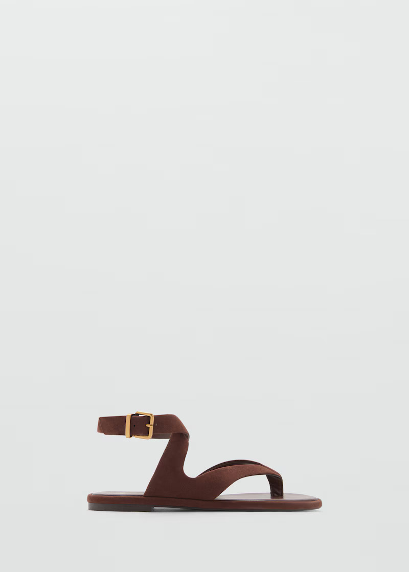 MANGO, Suede Straps Sandals - Women | Mango United Kingdom