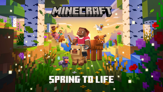 Key art for Minecraft's "Spring to Life" game drop.