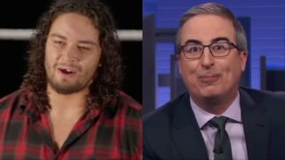 Shiloh Hill and John Oliver in a split image