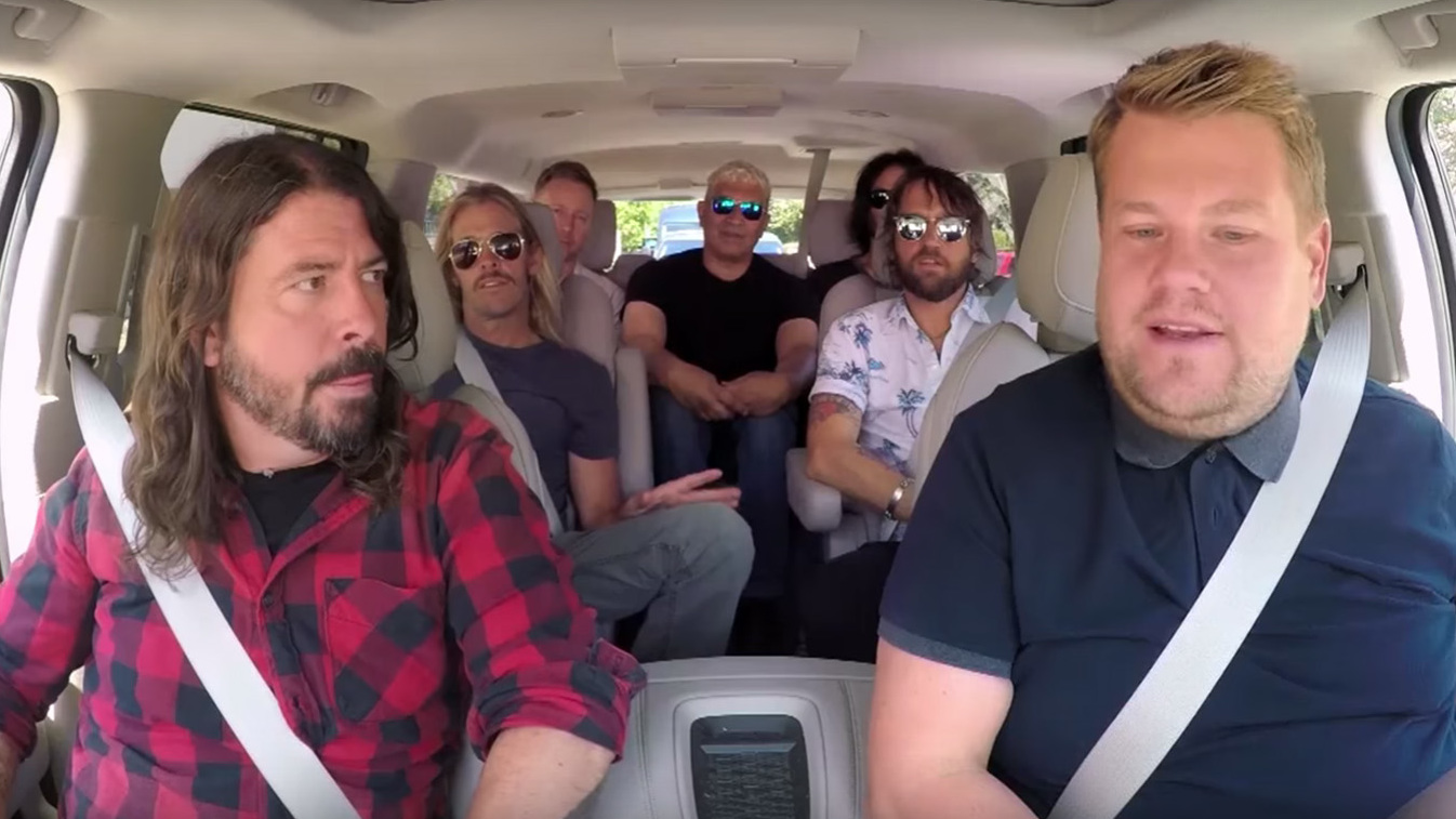 Foo Fighters with James Corden on Carpool Karaoke