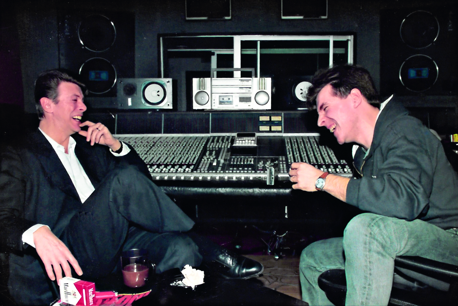 David Bowie in the studio and with friends