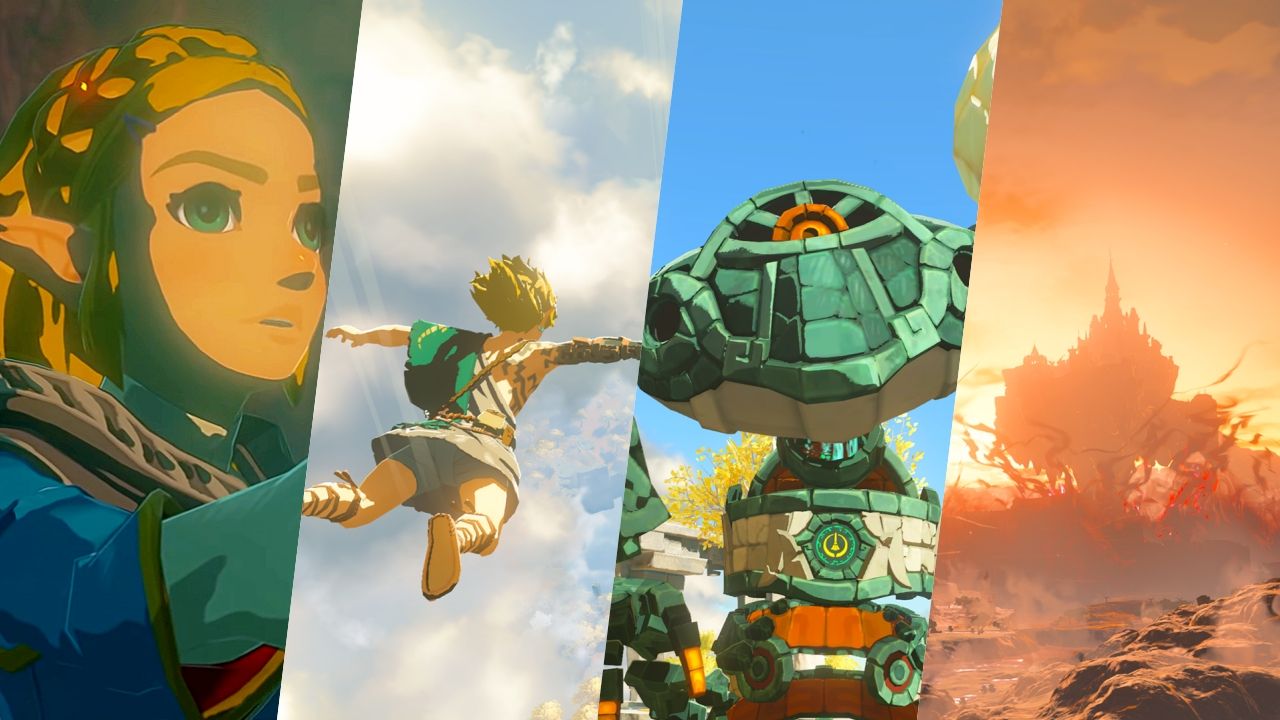 Breath of the Wild 2 Zelda Link freefalling Hyrule Castle enemy