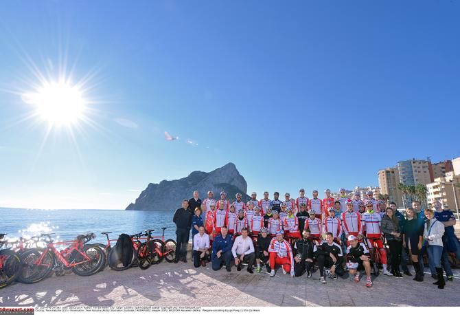 Team Katusha in Calpe, Spain