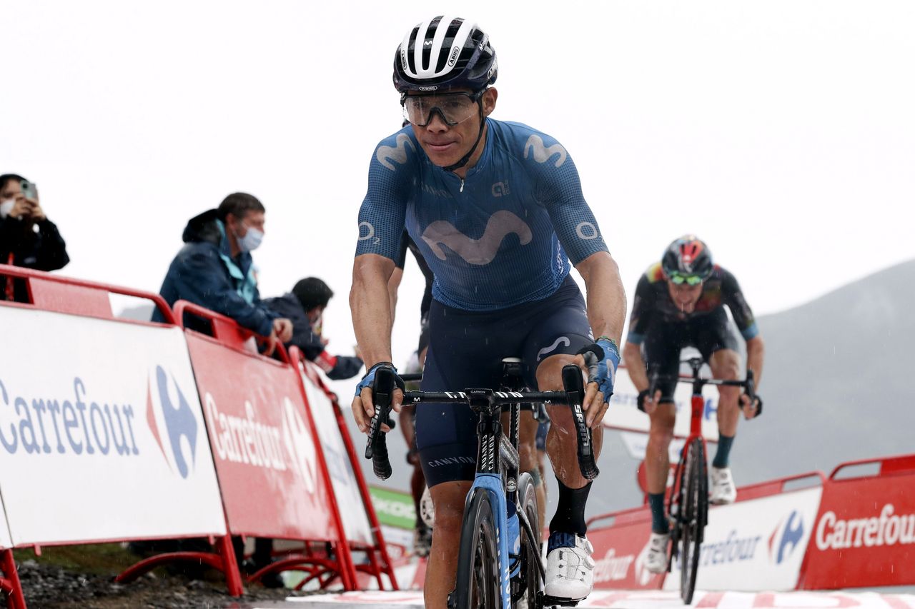 Vuelta Espana 2021 - 76th Edition - 17th stage Unquera - Lagos de Covadonga 185,8 km - 01/09/2021 - Miguel Angel Lopez (COL - Movistar Team) - photo Luis Angel Gomez/BettiniPhoto&Acirc;&copy;2021