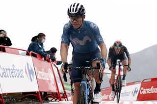 Vuelta Espana 2021 - 76th Edition - 17th stage Unquera - Lagos de Covadonga 185,8 km - 01/09/2021 - Miguel Angel Lopez (COL - Movistar Team) - photo Luis Angel Gomez/BettiniPhotoÂ©2021 