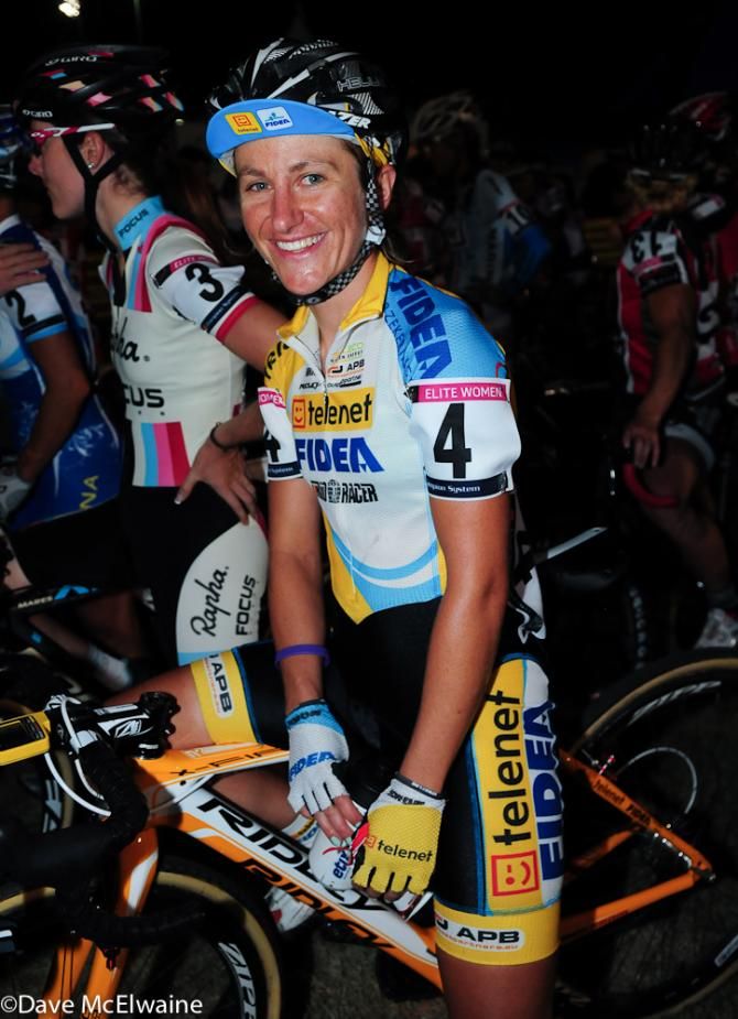 Amy Dombroski (Telenet-Fidea) on the front row at CrossVegas