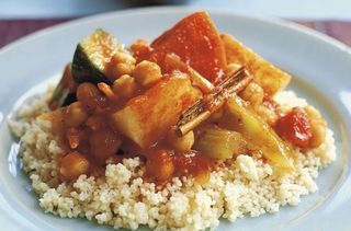 Sweet potato and courgette couscous