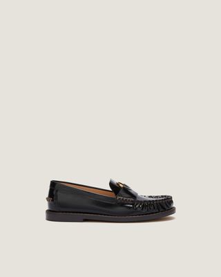 Kali Black Leather Loafer