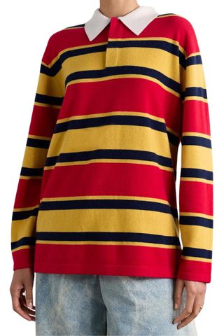 Guest in Residence Rugby striped cashmere sweater