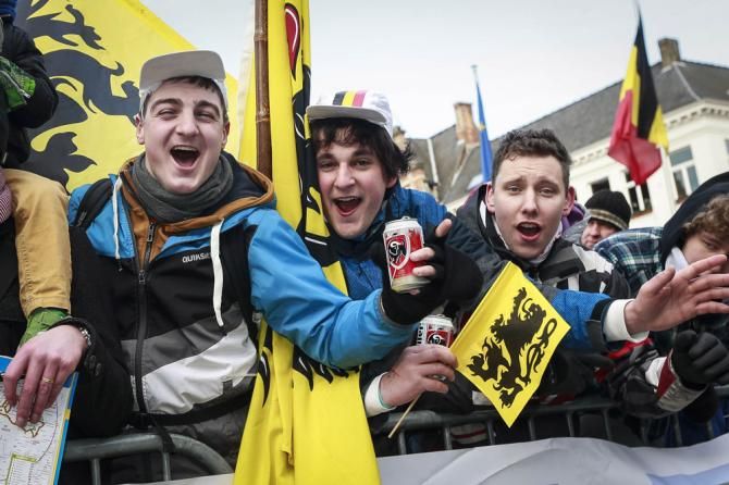 As ever, the fans were out in force at the Tour of Flanders
