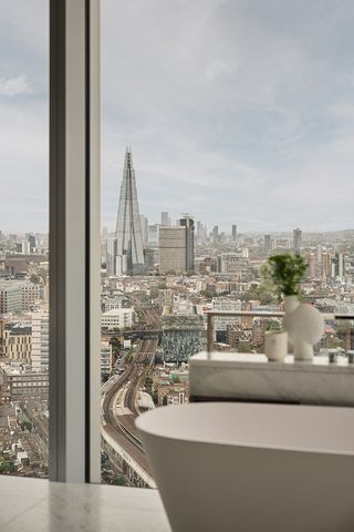 london view at One Casson Square penthouse