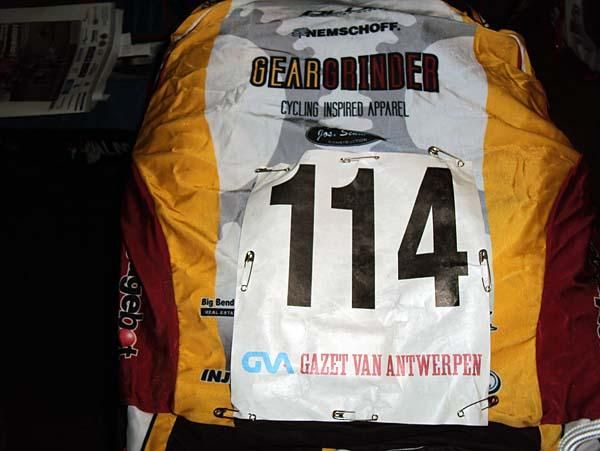 Number is pinned on and all ready to go.