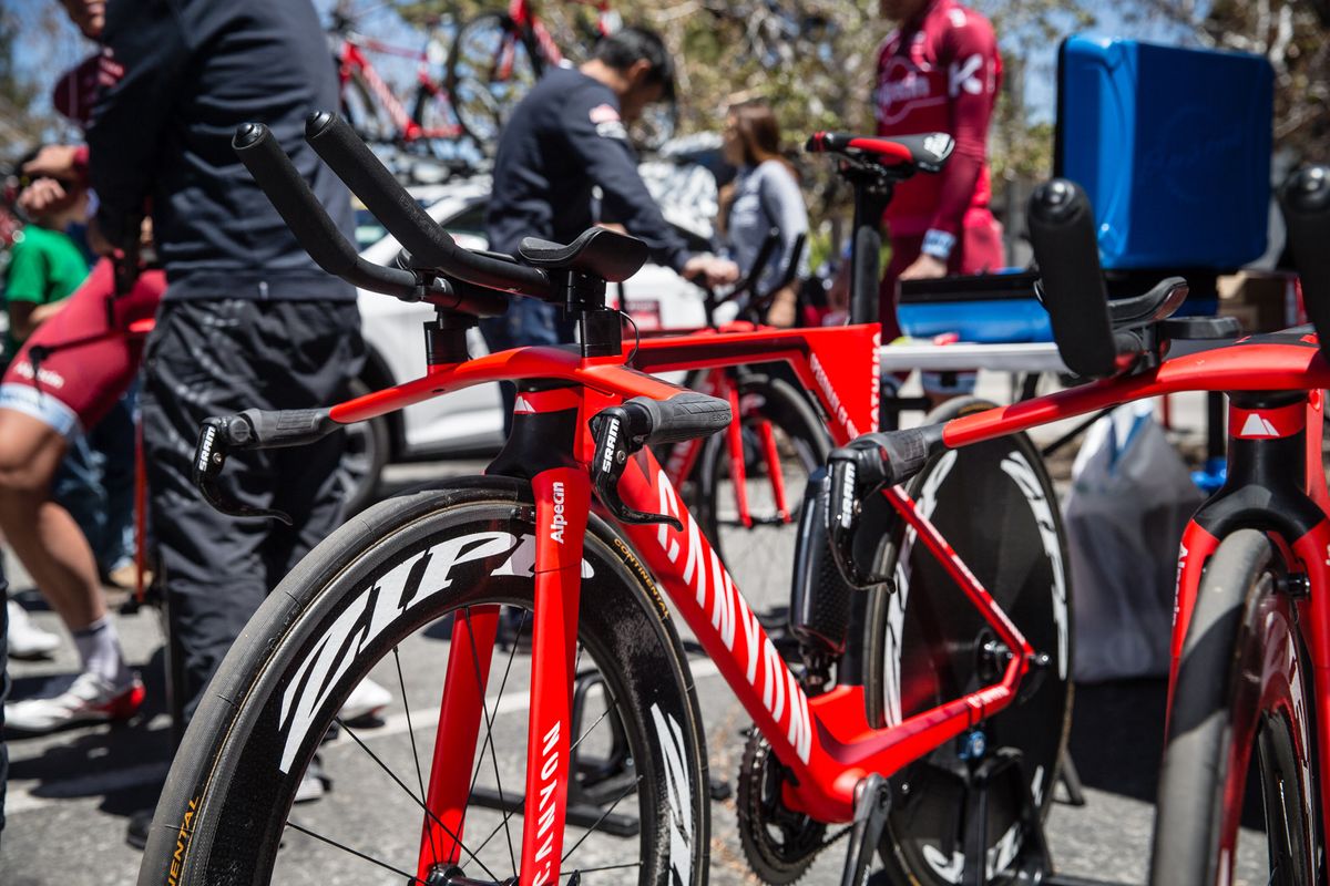 SRAM eTap Clics are buttons on the ends of the handlebar extensions for changing gear without moving hand position
