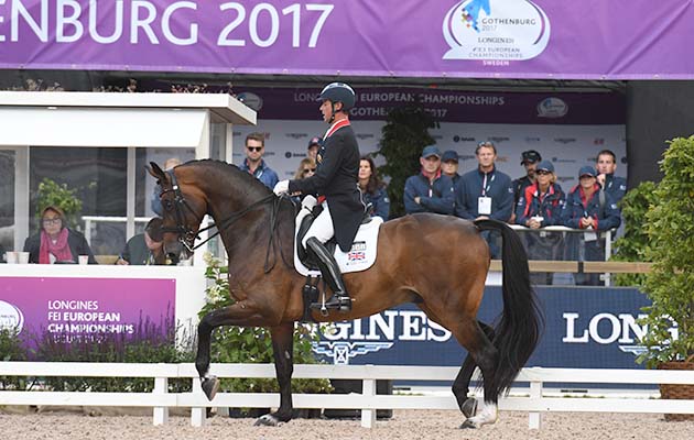 Carl Hester and Nip Tuck just miss out on a medal at the Europeans