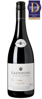 DWWA 14 International Trophy, Greystone The Brothers' Reserve Pinot Noir New Zealand Cante