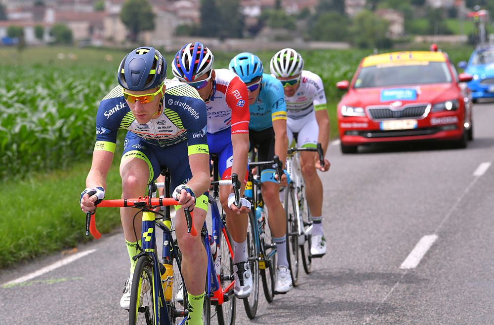Stage 2 breakaway - Nikita Stalnov (Astana Pro Team), Pierre-Luc Perichon (Fortuneo Samsic), Frederik Backaert (Wanty - Groupe Gobert), Antoine Duchesne (Groupama FDJ)