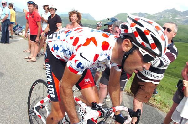 J&eacute;r&ocirc;me Pineau (Quick Step) would lose the polka dot jersey to compatriot Anthony Charteau (Bbox).