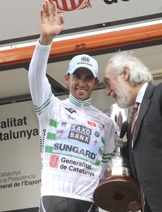 Alberto Contador leads, Volta a Catalunya 2011, stage four