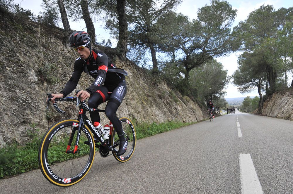Sprinter Daniel Schorn goes out ahead