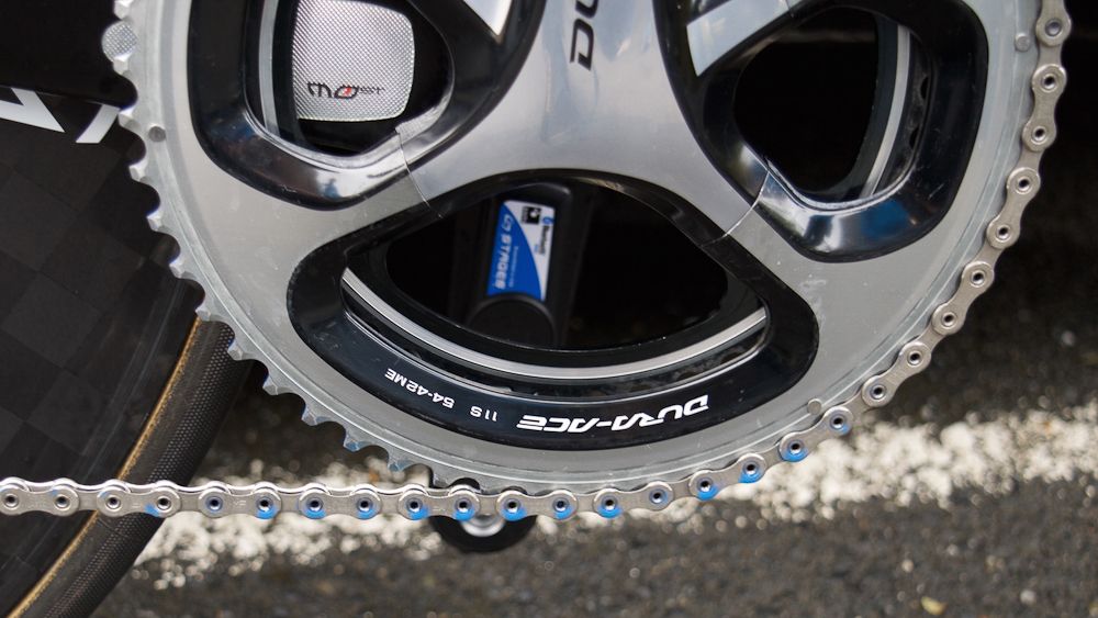54-42 chainrings and a Stages powermeter