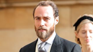 James Middleton attends the wedding of Princess Eugenie of York and Jack Brooksbank