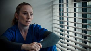 Holby City character Jac Naylor (Rosie Marcel)