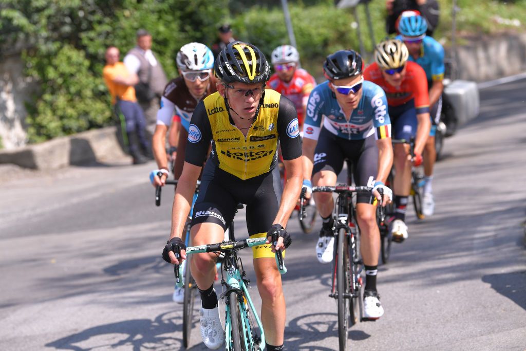 Koen Bouwman (LottoNl-Jumbo) in the breakaway