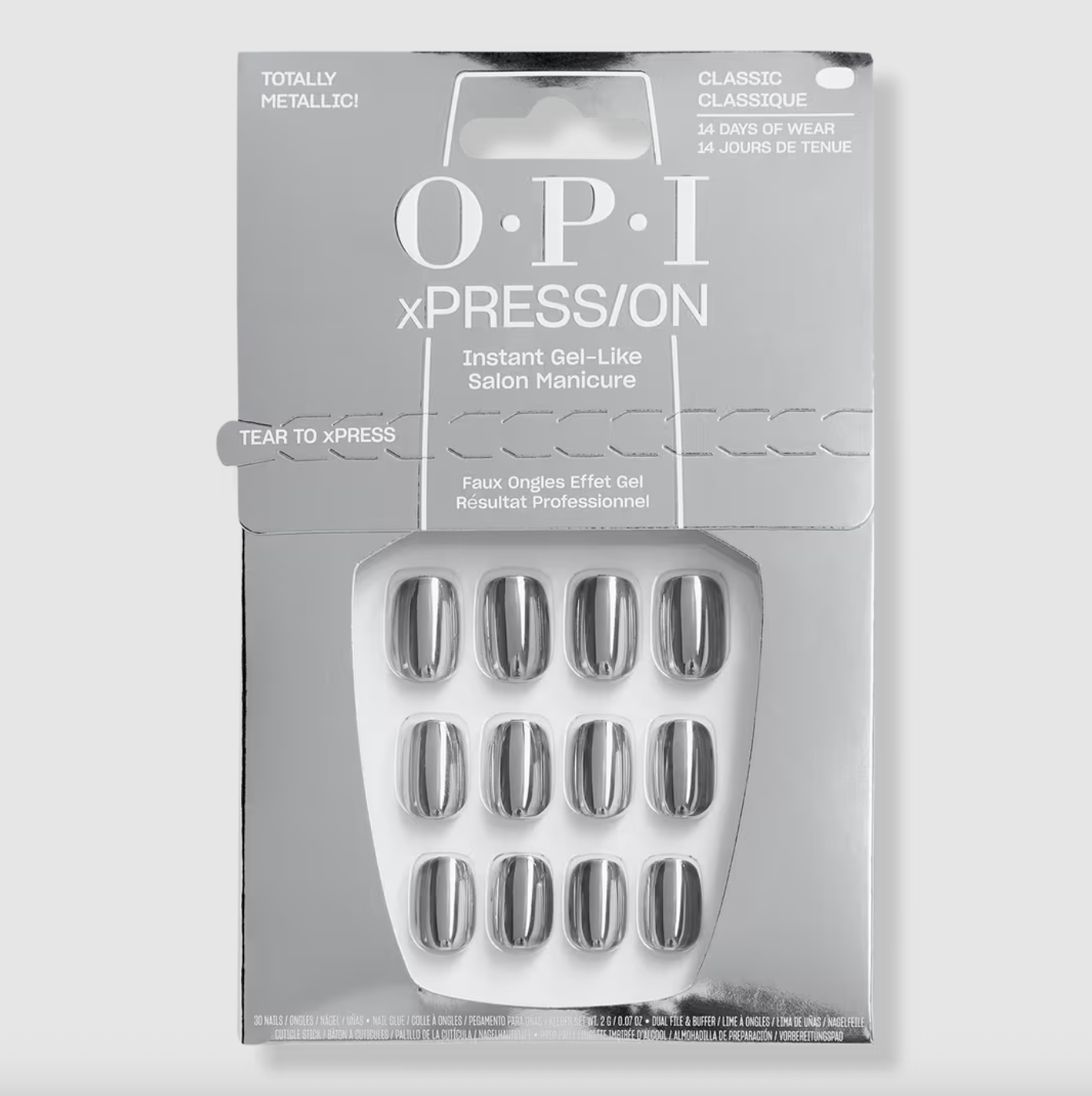 OPI, Xpress/on Special Effect Press on Nails - Totally Metallic