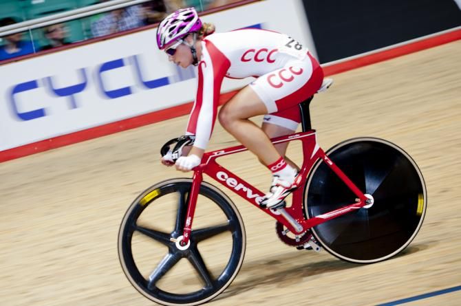 Wojtyra won the Women's Scratch qualifying race