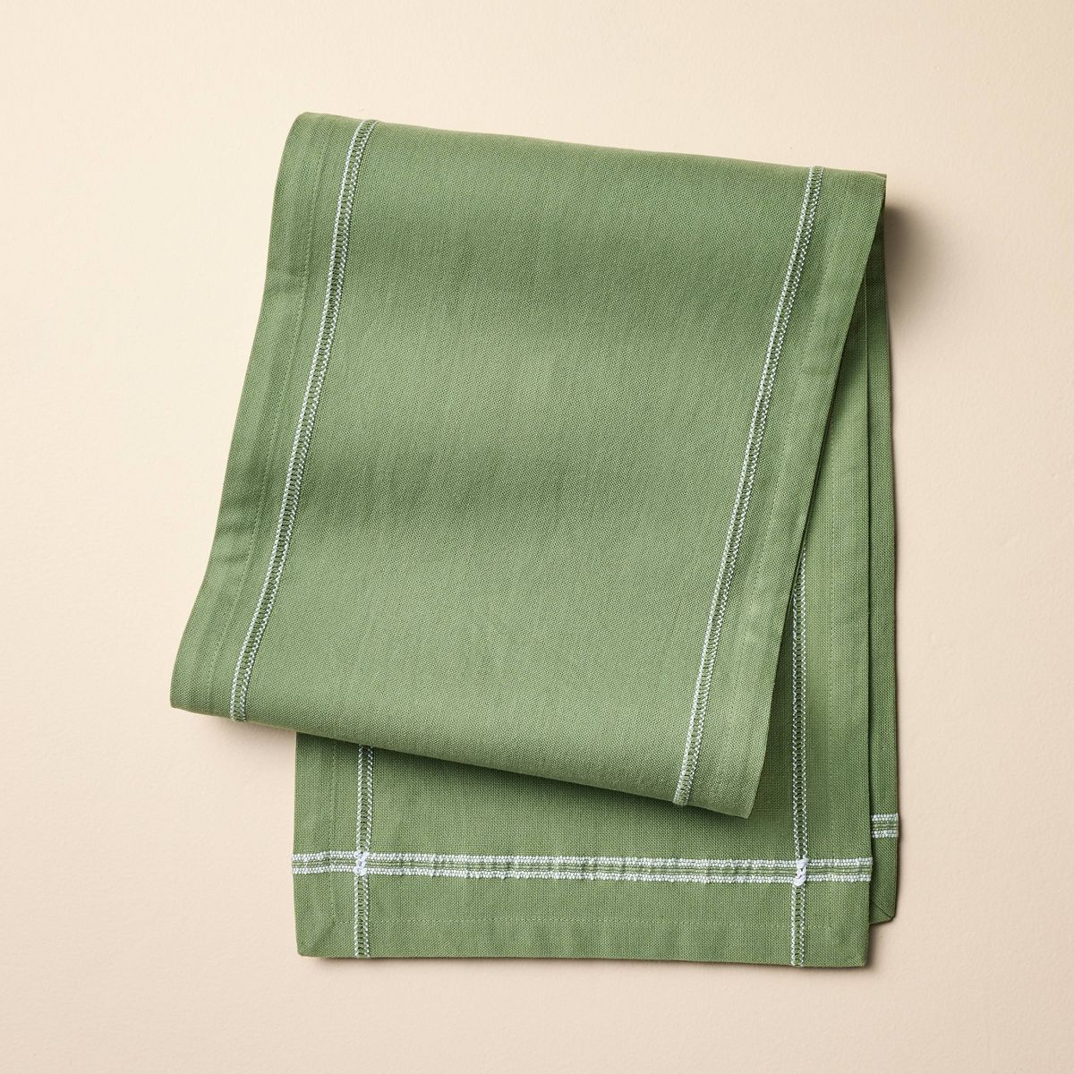 72u0026#34;x14u0026#34; Table Runner Green - Hearth U0026#38; Handu0026#8482; With Magnolia