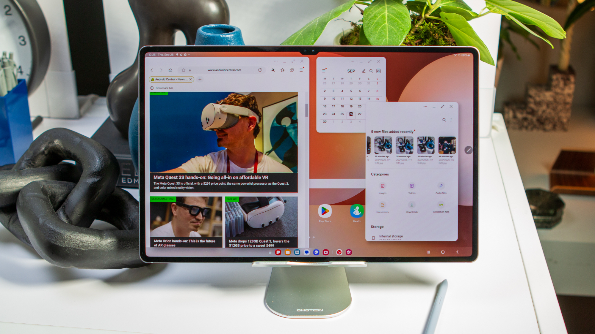 Samsung Galaxy Tab S10 Ultra using classic DeX mode