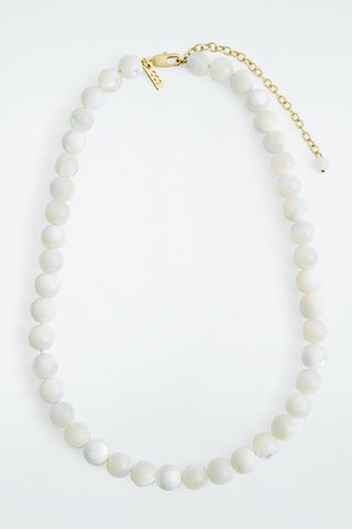 Cos beaded pearl necklace
