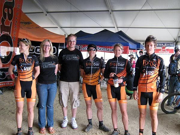 Some of the Torq team poses after the short track - Tory, Gen, Ray, Katherine, Jo and Robbie.