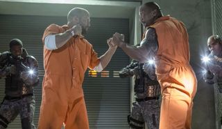 Jason Staham and The Rock in Fate Of The Furious