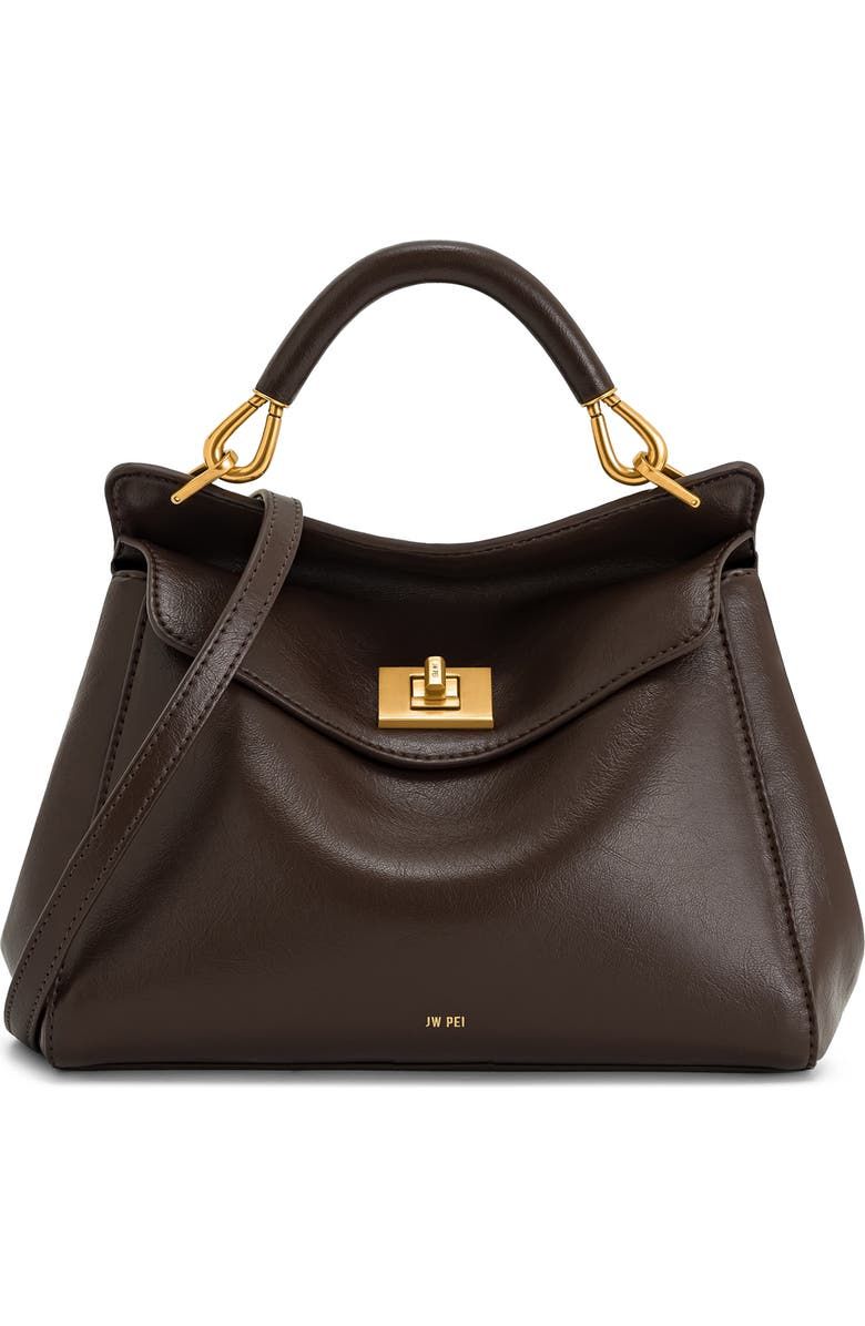 Lucia Faux Leather Top Handle Bag