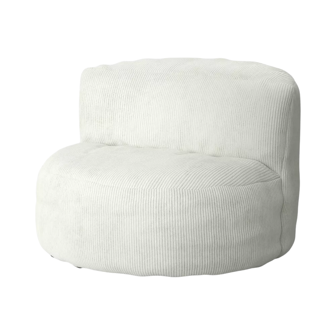 Corduroy Compressed Foam Dorm Chair Cream - Room Essentials™