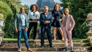 Homes Under the Hammer presenters Dion Dublin, Jacqui Joseph, Martin Roberts, Martel Maxwell, Owain Wyn Evans