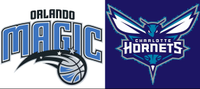 Orlando Magic and Charlotte Hornets logos