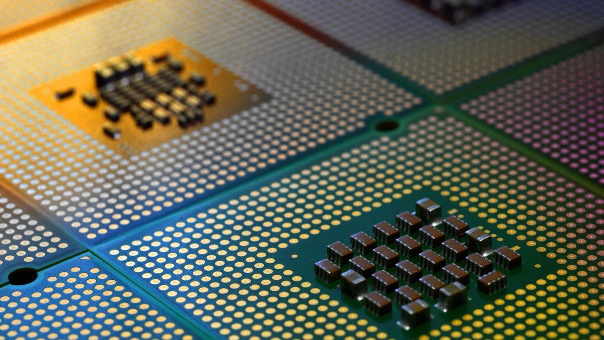 Close up of CPUs