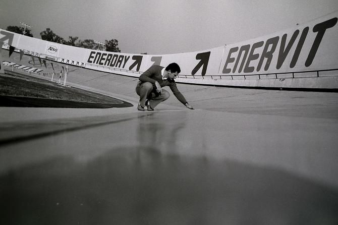The Mexico track was covered in a resin
